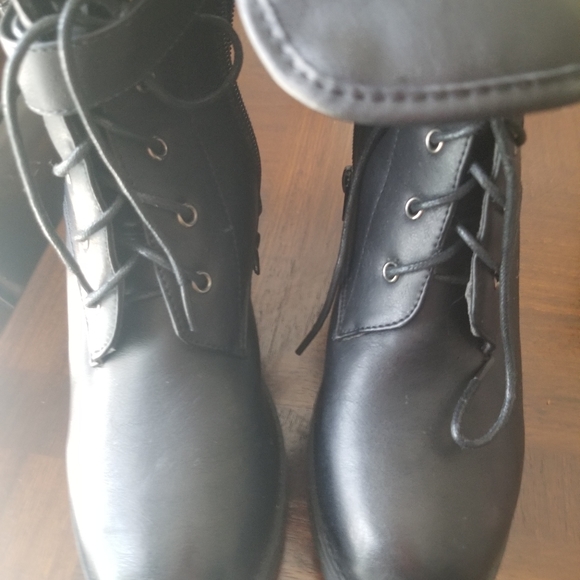 Black Leather Boats Combat - Picture 4 of 6